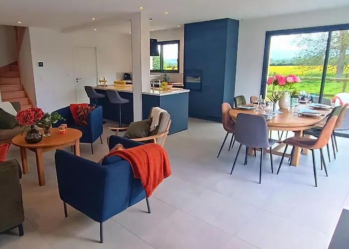 Maison Neuve Proche Avec Parking Gratuit Et Privé à 5 Min Du Musée De La Batterie De Merville * Gonneville-en-Auge